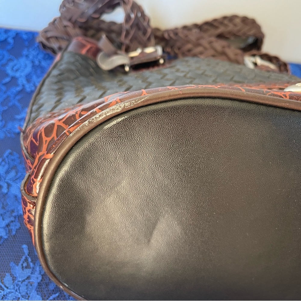 Western Style Black & Brown Shoulder Bag - Picture 10 of 11